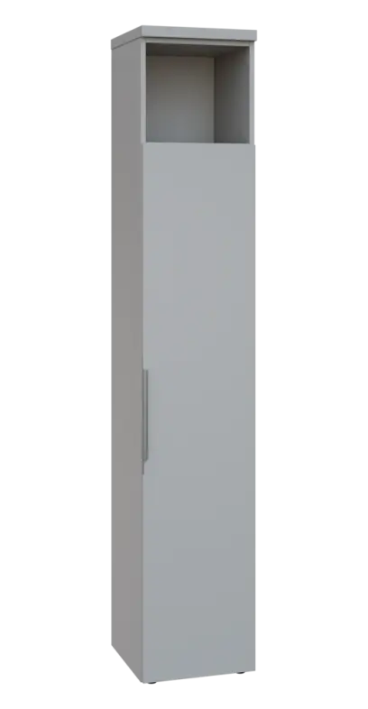 SIN 6 - 4DN kancelářská skříň, 1-dveřová/nika, pravá, 2170x400x400, šedá SIN 6 - 4DN kancelářská skříň, 1-dveřová/nika, pravá, 2170x400x400, šedá